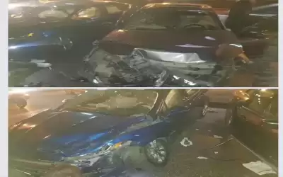 حادث تصادم بين مركبتين في عمان