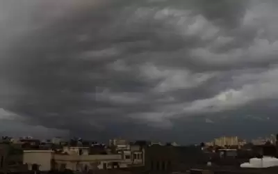 كتلة هوائية باردة نسبيا تؤثر على