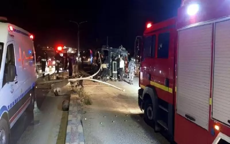 اصابتان بتدهور شاحنة في مادبا احداها