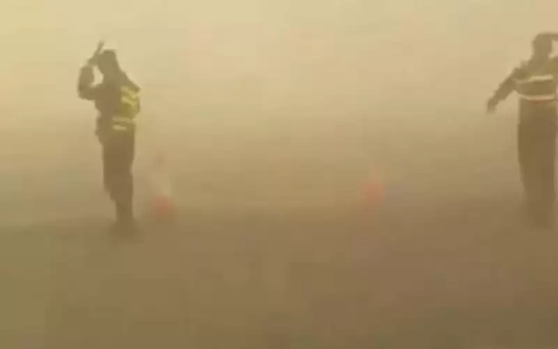 الدوريات الخارجية تحذر من انعدام الرؤية