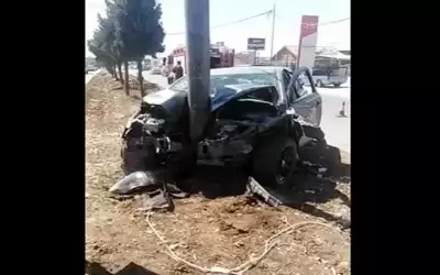 شاهد فيديو وفاة شاب بحادث سير