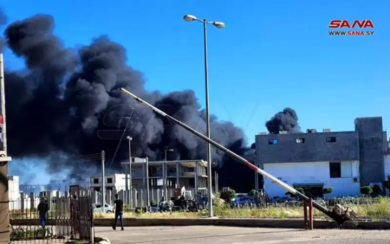 سوريا: حريق كبير بالقرب من مصفاة