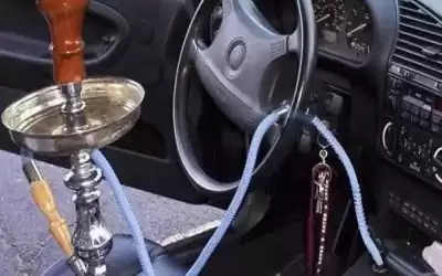 الدوريات الخارجية: ضبط سائق يدخن الأرجيلة