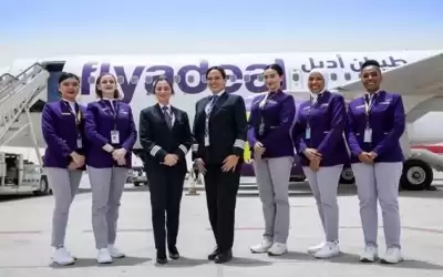 أول رحلة طيران سعودية بطاقم نسائي