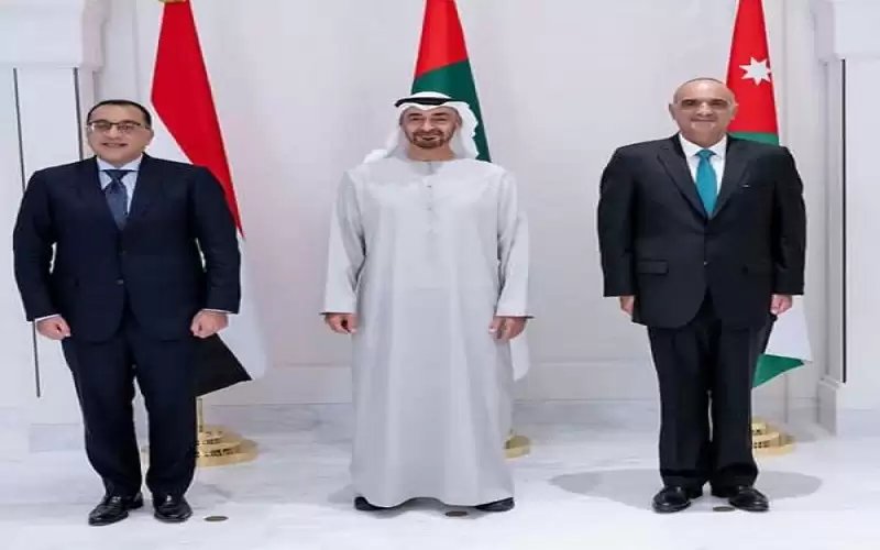 الرئيس الاماراتي يستقبل الخصاونة ومدبولي ..