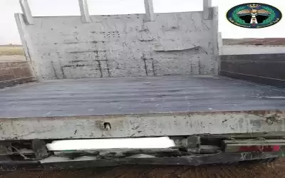ضبط حدث يقود مركبة شحن في