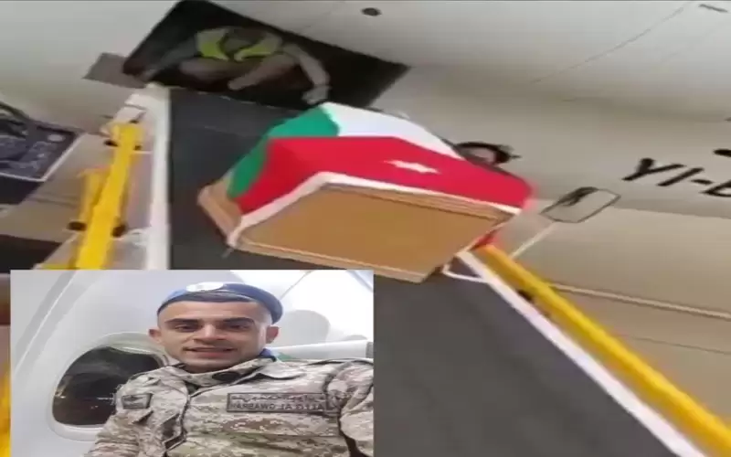 جثمان الشهيد الجوابره في طريقه للاردن