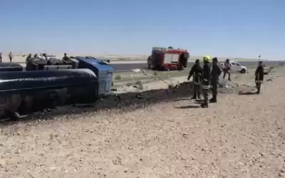 تدهور واحتراق صهريج محمل بمادة (T1)
