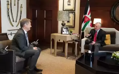 الملك يستقبل نائب المستشار الألماني والوزير