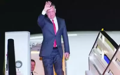الملك يغادر الى أبو ظبي