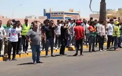 احتجاج لموظفي موانئ العقبة للمطالبة بتوفير