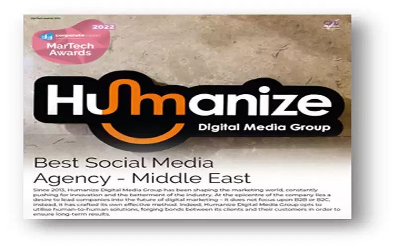 مجموعة “Humanize” تفوز بجائزة أفضل وكالة