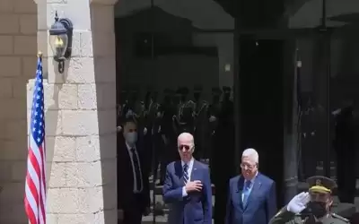 عباس يستقبل بايدن في بيت لحم