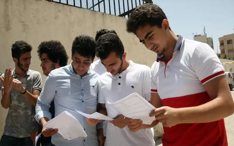 جلستان لامتحان التوجيهي اليوم