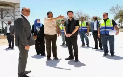 ولي العهد يتفقد مشروع تلفريك عجلون