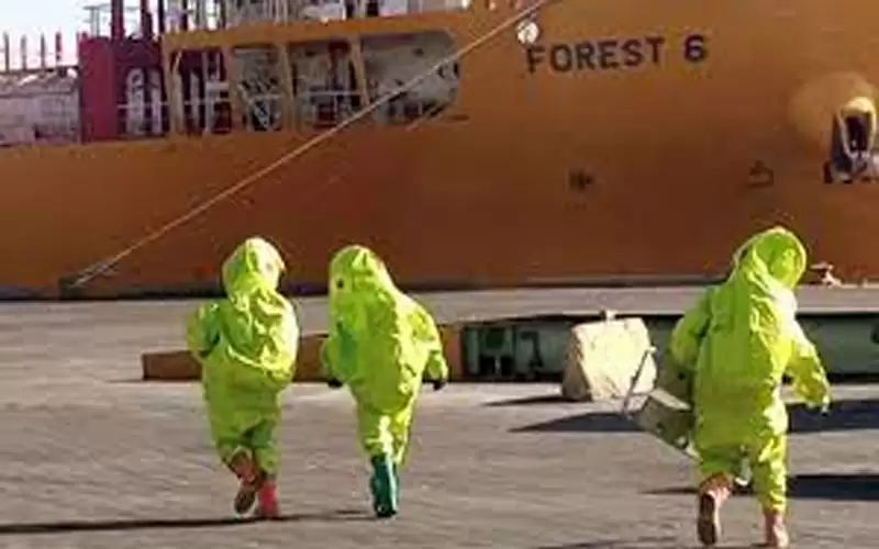 قرار بعدم تصدير الكلورين من ميناء