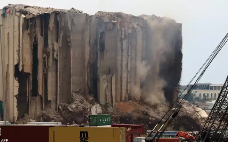 انهيار 4 من صوامع الحبوب في