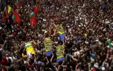 صحيفة نيسان ـ عشرات الآلاف يشيعيون القيادي خالد منصور
