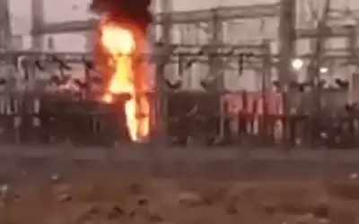 حريق كبير بمحطة كهرباء في عمان