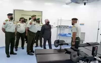 الملك يفتتح مستشفى اللطرون العسكري في