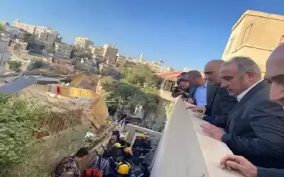 الخصاونة في موقع انهيار العمارة باللويبدة