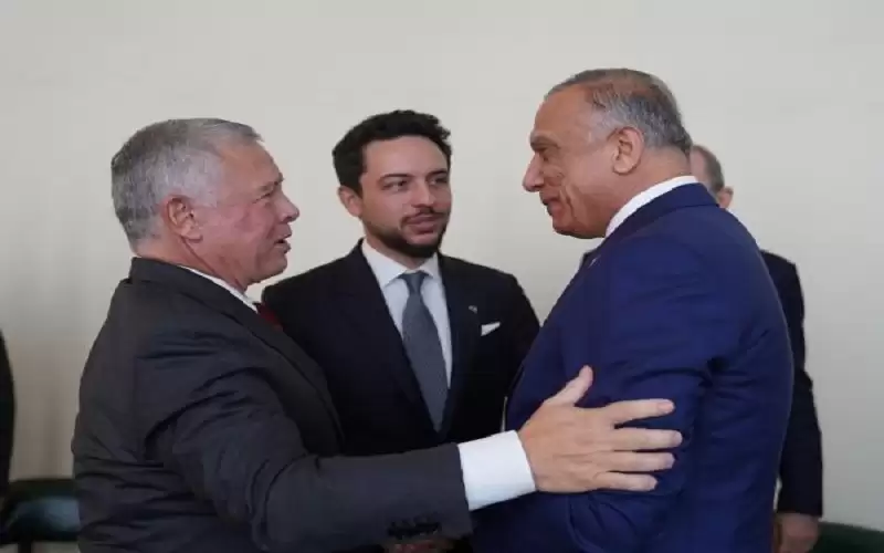 الملك يلتقي الكاظمي ويجدد التأكيد على