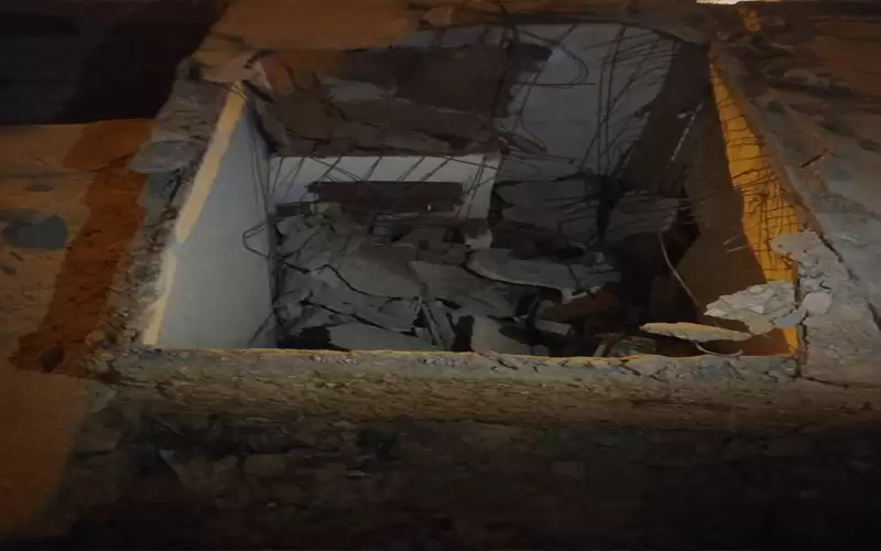 انهيار سقف منزل بالكامل في الطفيلة