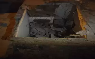 انهيار سقف منزل بالكامل في الطفيلة