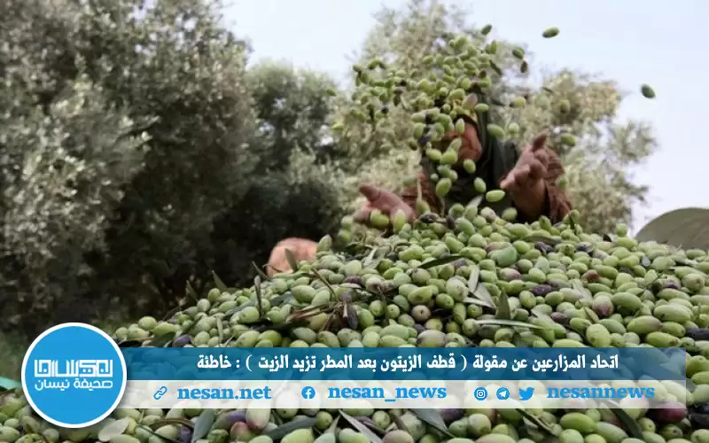 اتحاد المزارعين عن مقولة (قطف الزيتون