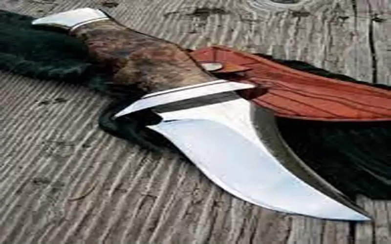 شبرية بيد فتى أردني داخل حمام