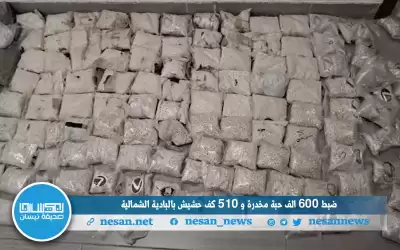 ضبط 600 الف حبة مخدرة و510
