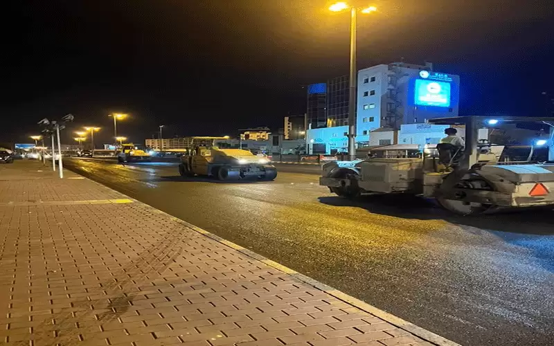 التعبيد الليلي أنهى مرحلته الأولى