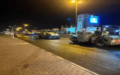 التعبيد الليلي أنهى مرحلته الأولى