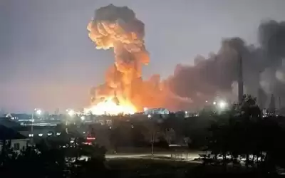 حريق هائل في منشأة أوكرانية للطاقة