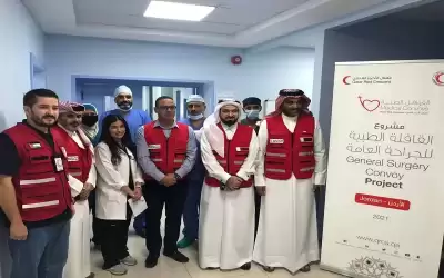 وفد من الهلال الأحمر القطري يتفقد