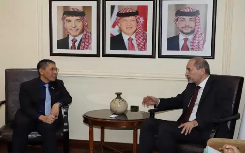 الصفدي يلتقي مسؤولا سنغافوريا