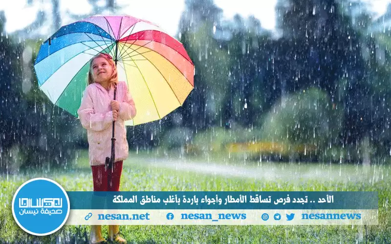 الأحد .. تجدد فرص تساقط الأمطار