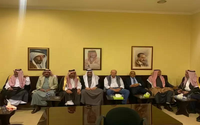 وجهاء قبيلة بني صخر من منزل