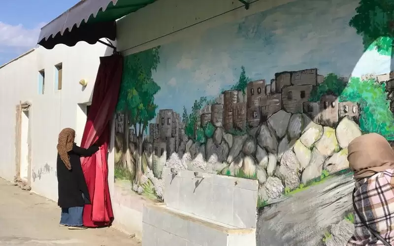 افتتاح جدارية فنية في مدارس الاخلاء