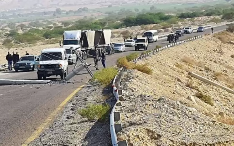 إغلاق طريق العقبة الأغوار بسبب سقوط