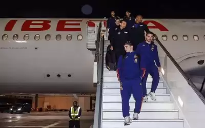 بالصور .. المنتخب الاسباني يصل الاردن