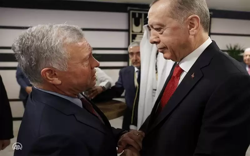 الملك يلتقي اردوغان في كأس العالم