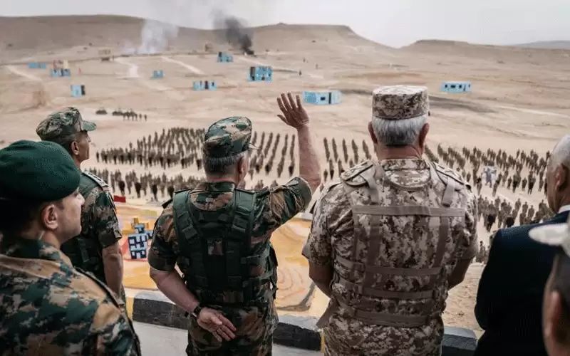 الملك يتابع التمرين التعبوي المشترك الحصن