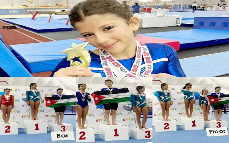 الأردنية يارا البشيتي تحصد أربعة ميداليات