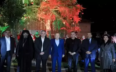 وزارة الشباب تحتفل بإضاءة شجرة الميلاد