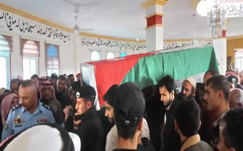 تشييع جثمان الشهيد الملازم معتز النجادا