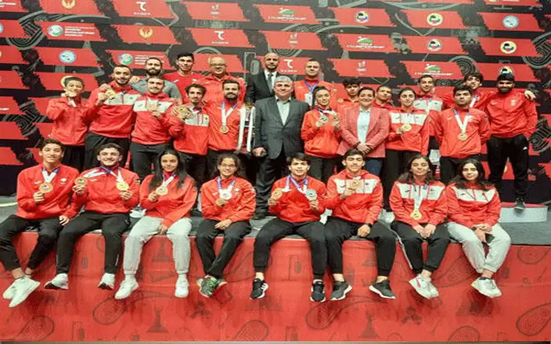 16 ميدالية للأردن في بطولة آسيا