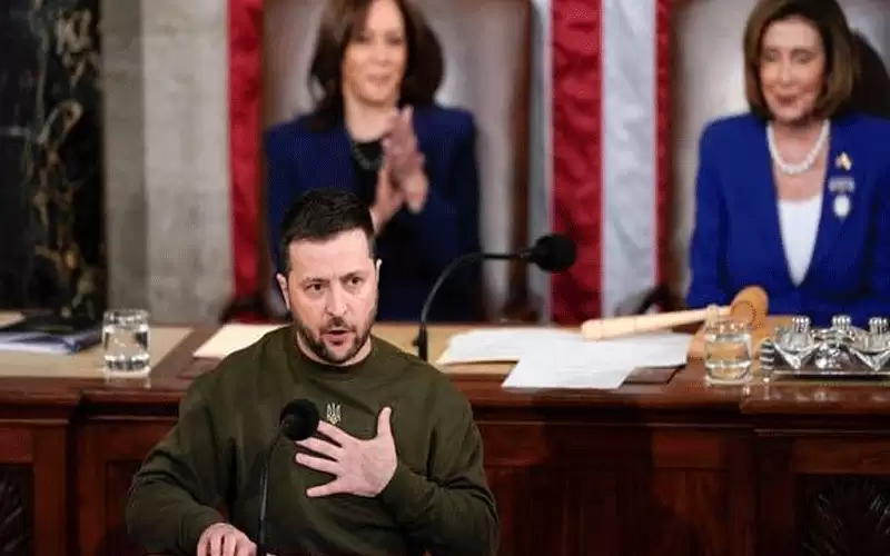 زيلينسكي أمام الكونغرس الأمريكي: لن تستلم