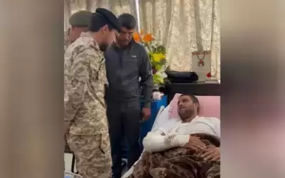 ولي العهد يطمئن على صحة مصابي
