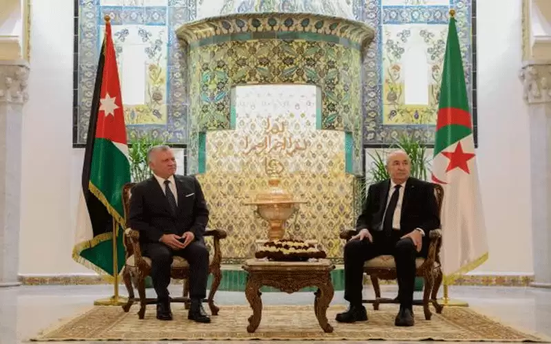 الرئيس الجزائري: الملك عبدالله الثاني رجل